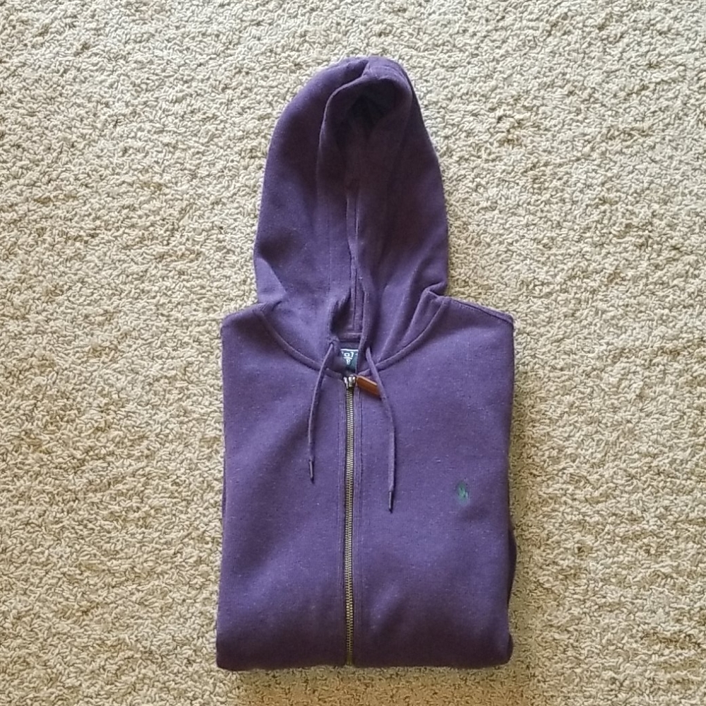 Purple Polo Ralph Lauren Zip-Up Hoodie